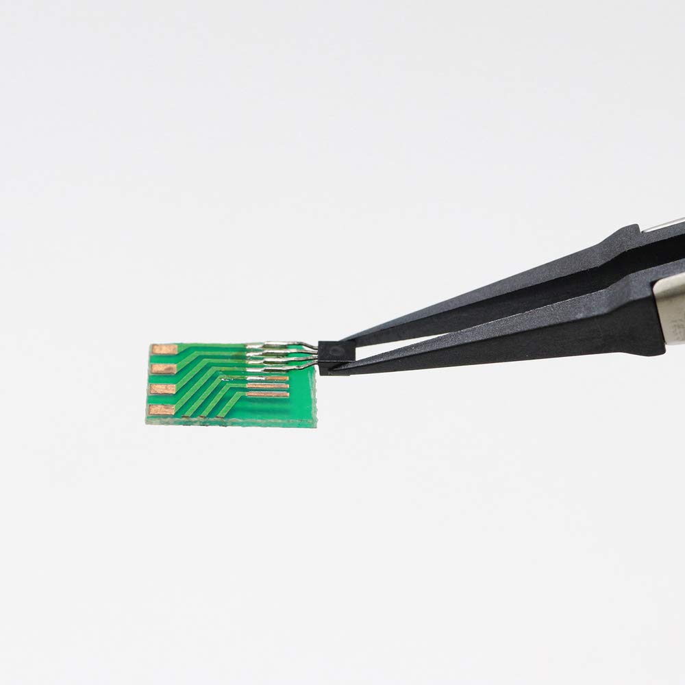 Engineer ESD Tweezers Static Electricity Countermeasure Tapered Type 130mm PTZ-45