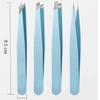 Eyebrow Tweezer Colorful Hair Beauty Fine Hairs Puller Stainless Steel Slanted Eye Brow Clips Removal Makeup Tools WY9195