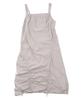 DELICCENT Front Shirred Dress [Light Gray]