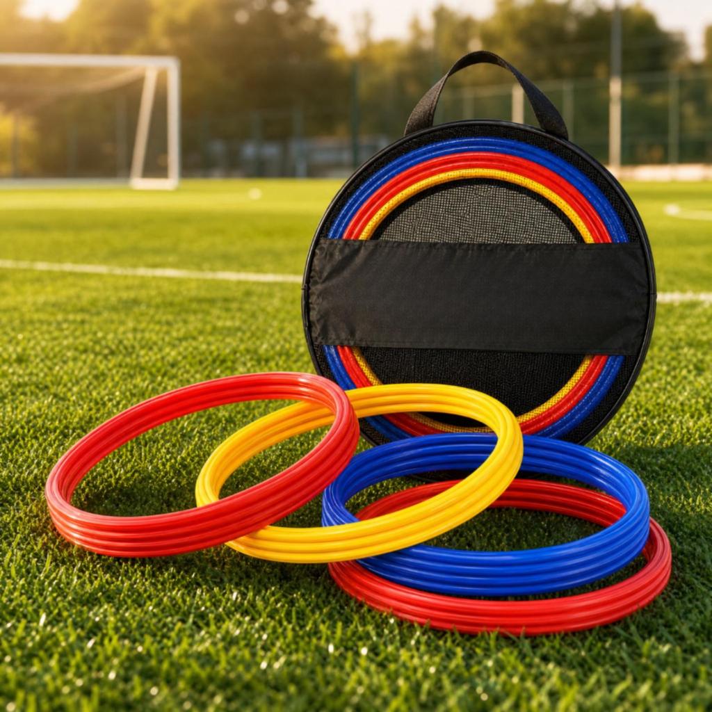 12 Pieces PP Agility Training Hoop 50 Cm Diameter for Sports Teams, Students