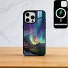 Prime Aurora Borealis Phone Case For iPhone17,16,15,14,13,12,11 Plus,Pro Magnetic For Magsafe Wireless Charging