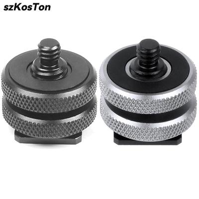 Camera Hot Shoe Mount Adapter To 1/4 Inch Cold Shoe for DSLR Mirrorless Camera Cage Rig Smartphone Extension Accessories