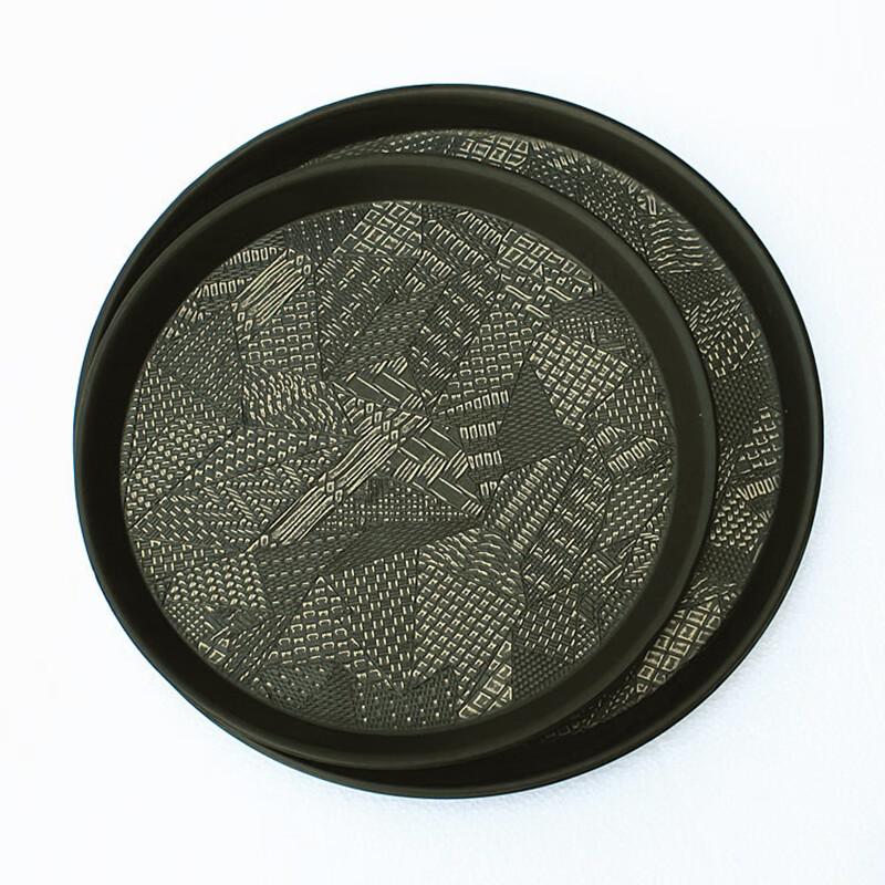 European Style Round Non-slip Serving Tray