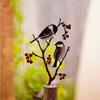 Vogelstatue Gartendekorationen Metall-Gartenvogel Hofdekorationen Outdoor-Vogelskulptur Rasen Metall-Gartenschmuck
