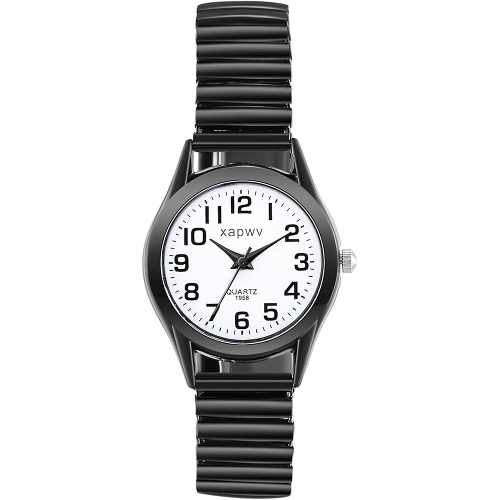 Women s Analog Black Waterproof Watch Adjustable Strap Simple Stylish Couple Watch Accessories