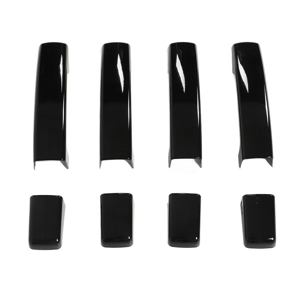 Auto Außentür Griff Panel Schwarz Äußere Griff Abdeckung Trim Aufkleber Ersatz für Land Rover