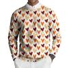 Herren Rundhals Langarm Rippstrick Pullover
