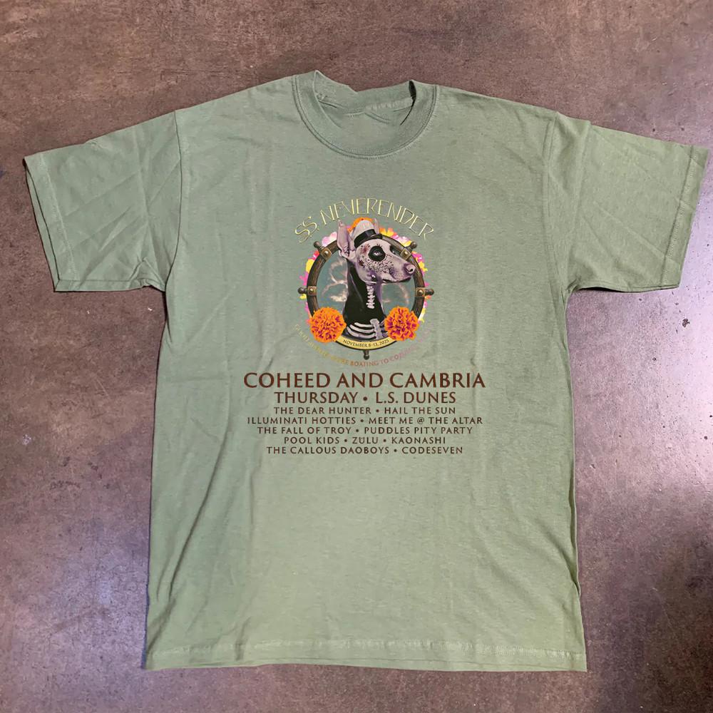 Coheed and Cambria 2025 Tour Band Gift For Fan S-5XL Green T-shirt QA512 Unisex T-Shirt S