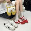 [Fanfna] Korean Version of Ballet Fashion Training Shoes Lace Bow 2025 New Autumn Versatile Sports Shoes Women