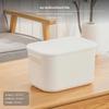 2Pack Plastic Storage Boxes with Lid, Japanese Organizer, Kitchen Bedroom Shallow S