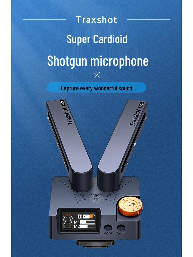 COMICA Traxshot DSLR Directional Interview & Recording Microphone