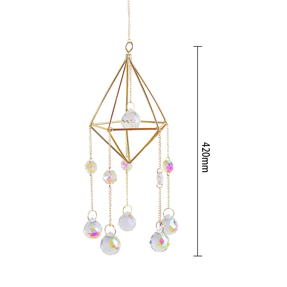 Shiny Prism Rack Ball Wind Chimes Home Balcony Window Car Room Decoration Gift