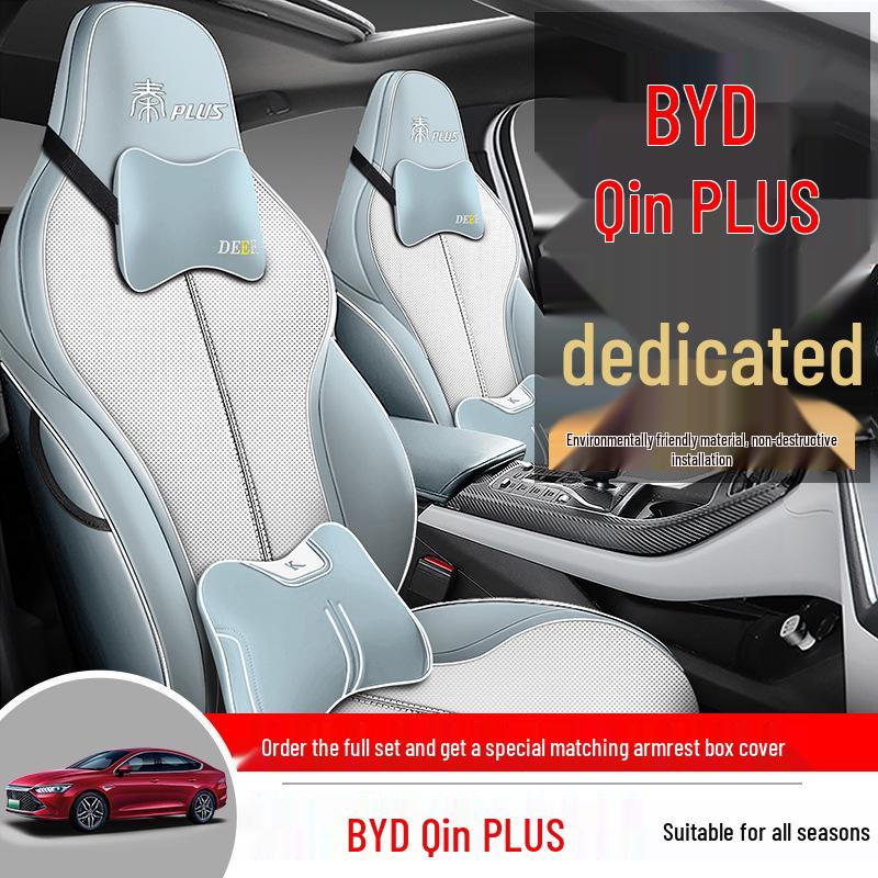 BYD Qin PLUS Leather Seat Covers - All-Season, Universal Fit, Full Surround