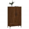 VidaXL Buffet haut chêne marron 69,5x31x115 cm bois d'ingénierie 828243