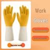Womens Durable Waterproof Latex Work Gloves - Thick, Wear-Resistant for Kitchen & Household Tasks