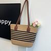 Casual Beach Tote Bag Large Capacity Woven Shoulder Bag For Women Summer Style