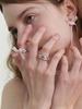 Love Me Monster Sheer Ribbon Chain Ring (L241Mri060)