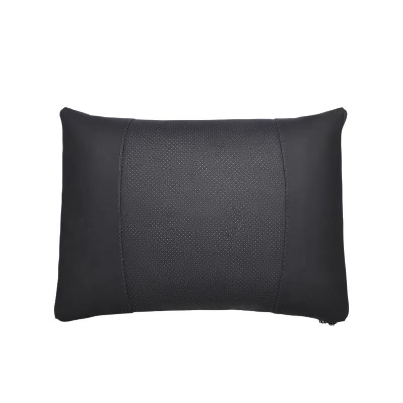 Multi-Functional Nappa Leather Lumbar Support Cushion & Air Conditioning Blanket for BMW, Mercedes-Benz, and Land Rover