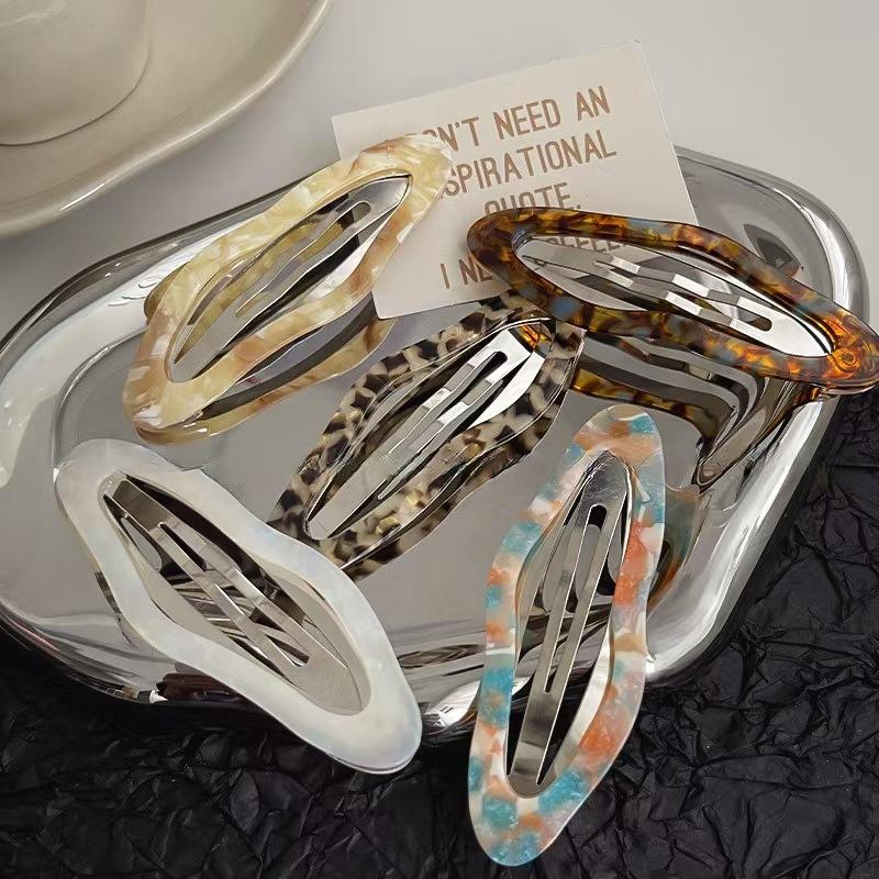 New Vintage Geometric Cloud Side Bangs Hairpins BB Clip Sweet Make Up Hair Clips Barrettes Headwear Girls Women Hair Accessories