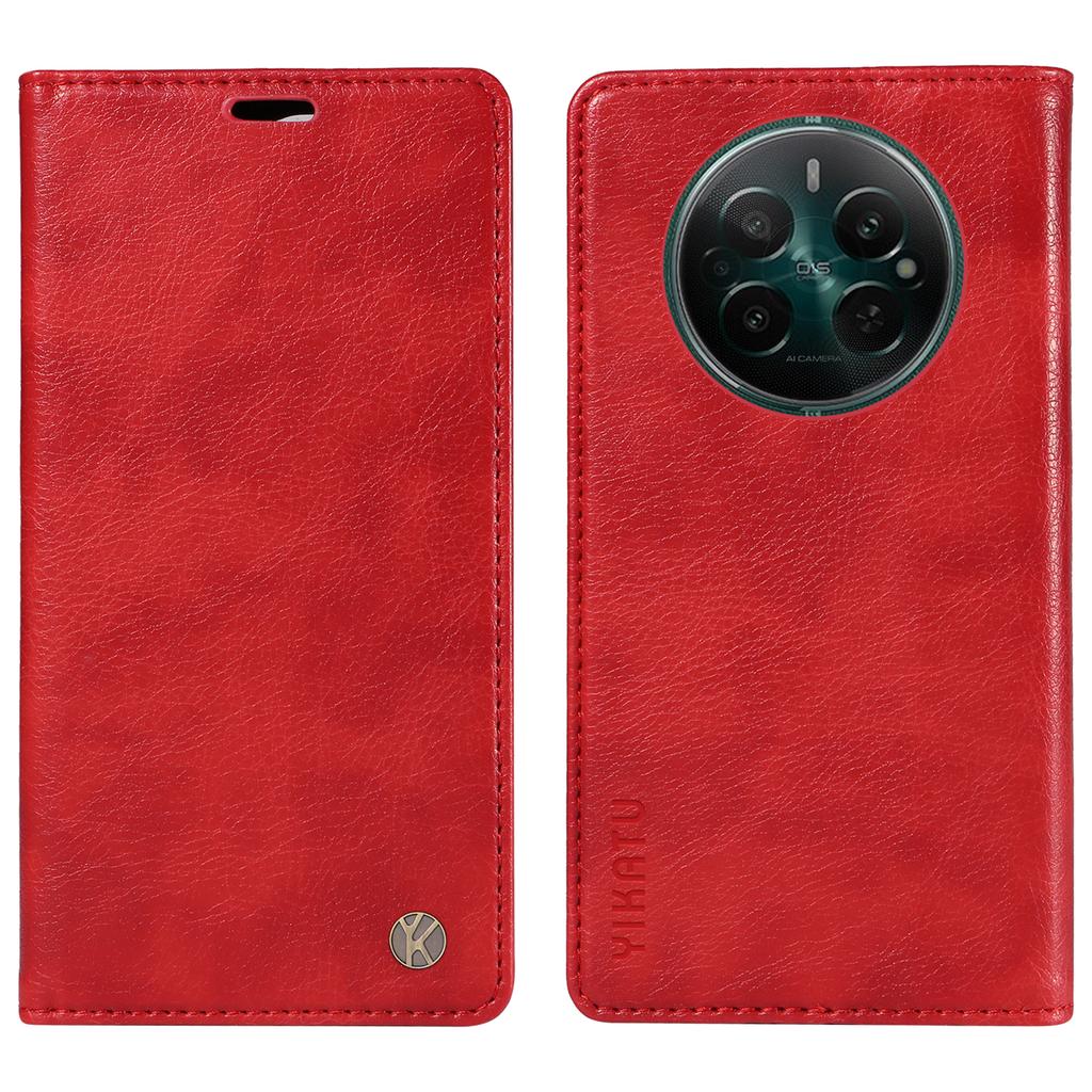 YIKATU YK-006 For Realme Narzo 70 5G/Narzo 70 Pro 5G/P1 5G/12 4G/12+ 5G Case Wallet Litchi Grain Leather Phone Cover