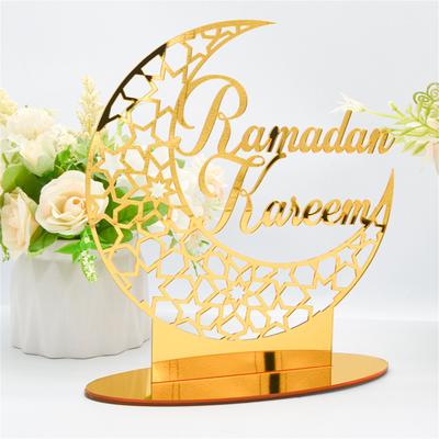 Nikitas EID Mubarak Acryl Ornament Ramadan Dekoration für Zuhause islamische muslimische Party Golden Moon Dekor EID Geschenke