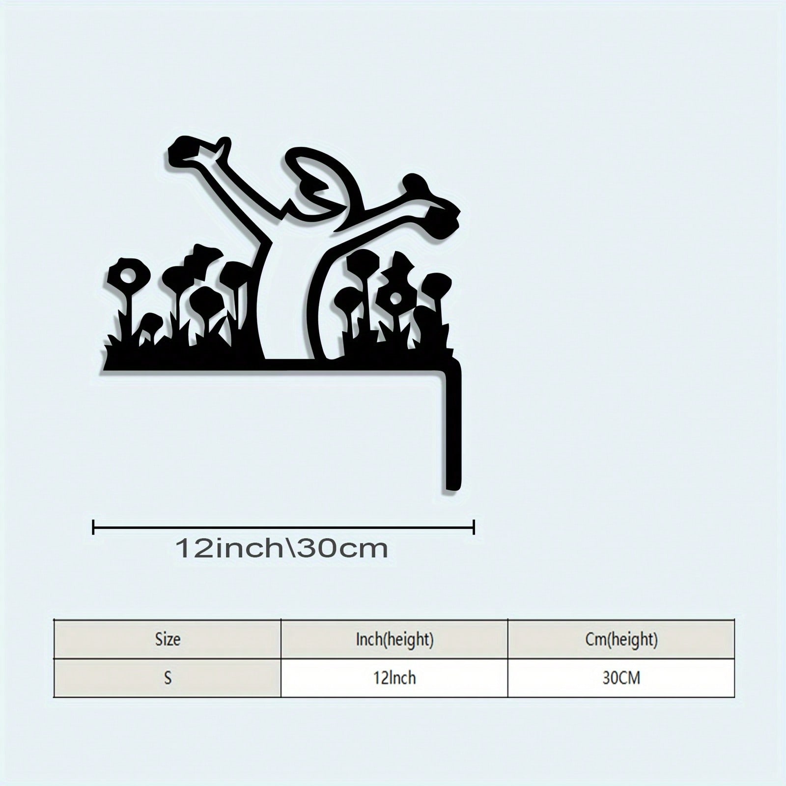 Minimalist Metal Wall Art Romantic Couple Silhouette Floral Pattern Wrought Iron Valentine Christmas Gift