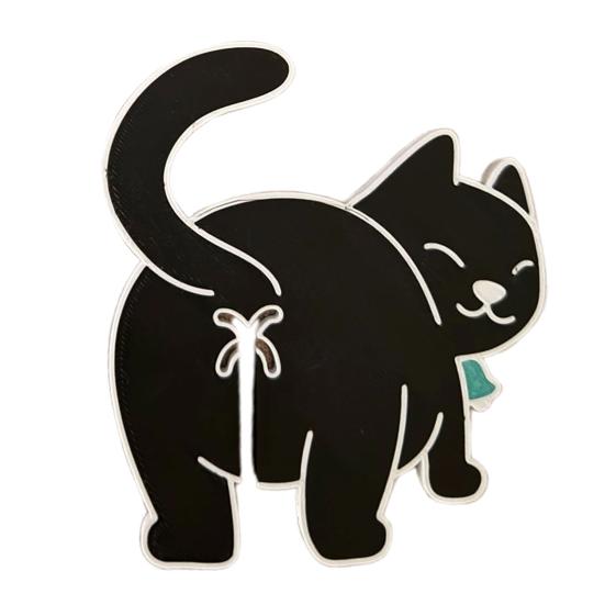 Cat Butt Bread Clip 3D Printed Bag Holder for Cat Lovers