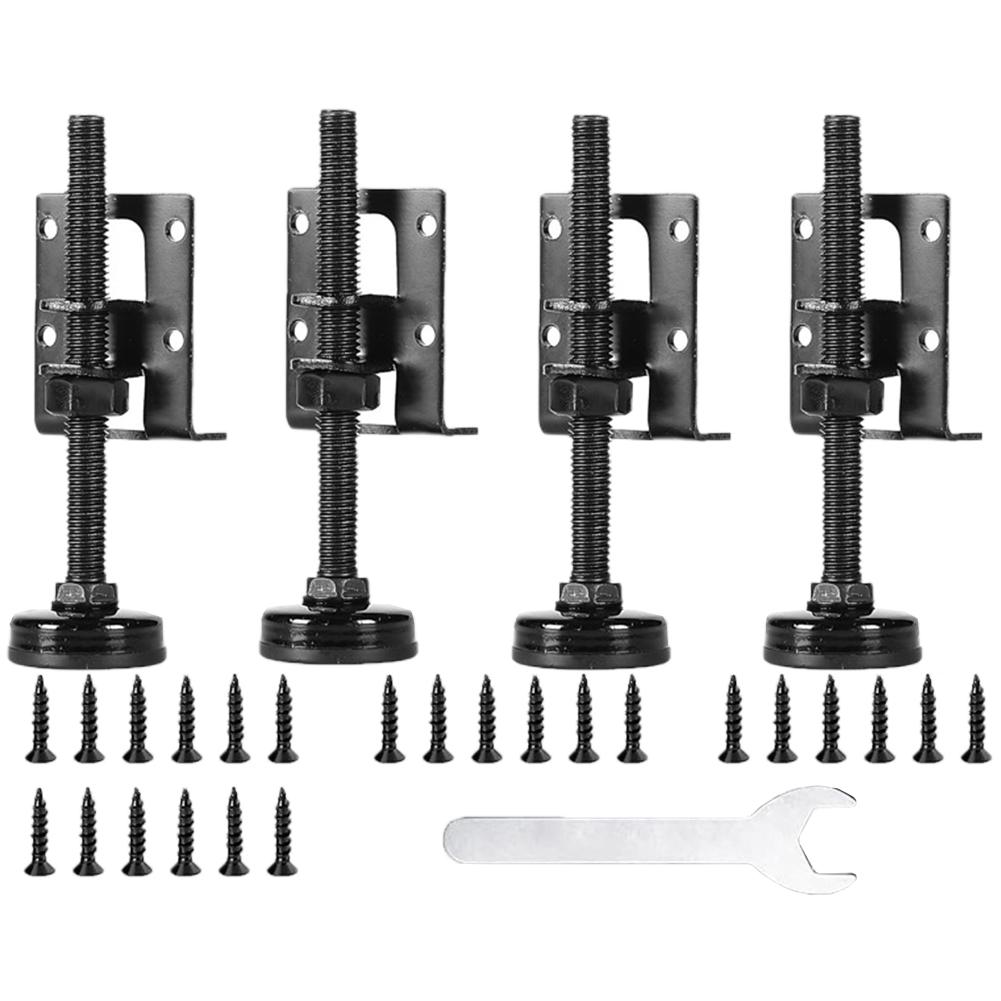 4pcs Furniture Adjustable Levelling Feet Furniture Legs Height Adjusters Furniture Levelling Feet Cabinet Table Support Hardware