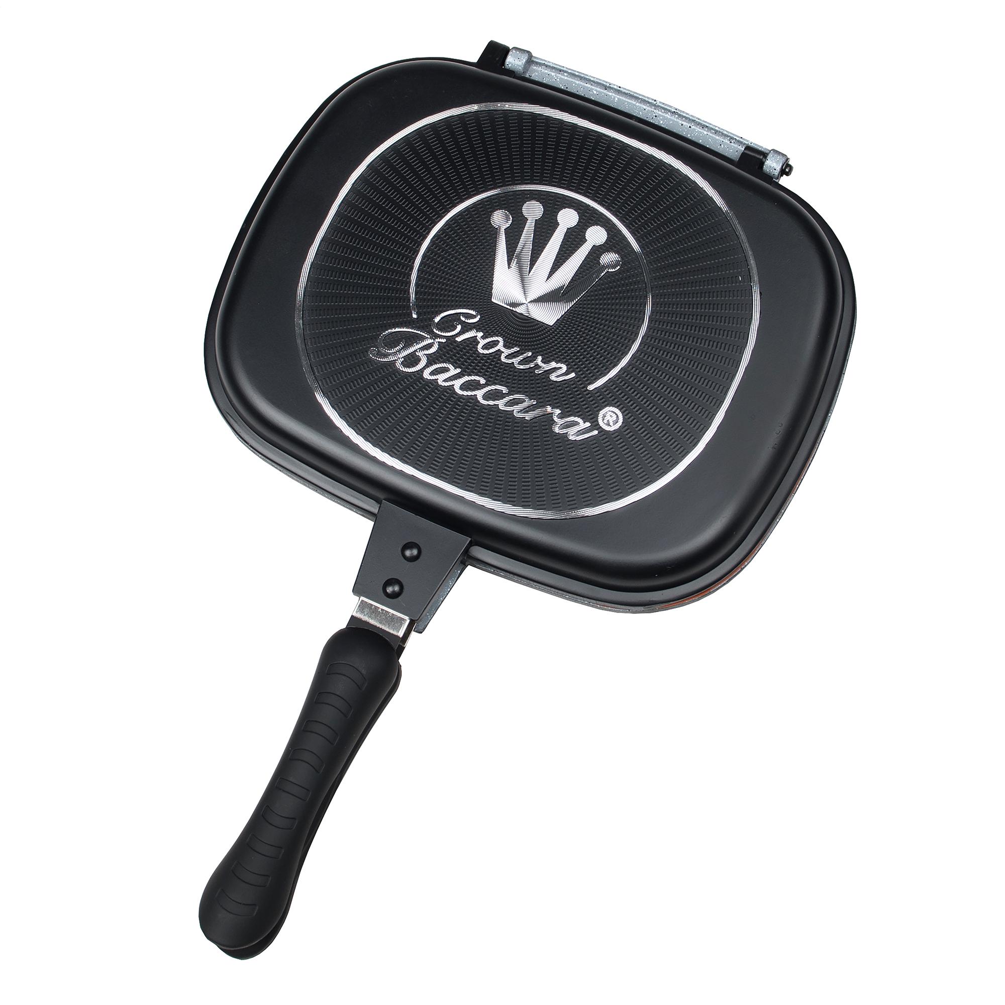 

Сковорода Crown Baccara складна з антипригарним покриттям подвійна, чорна 28 см (4734-4)