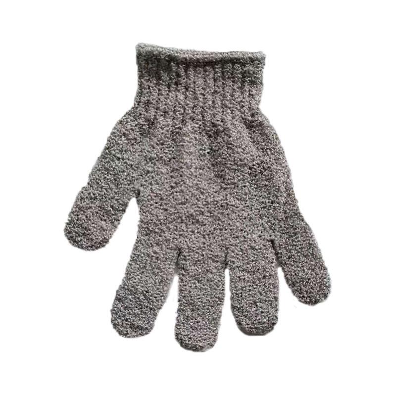 Bamboo Charcoal Fiber Exfoliating Shower Gloves