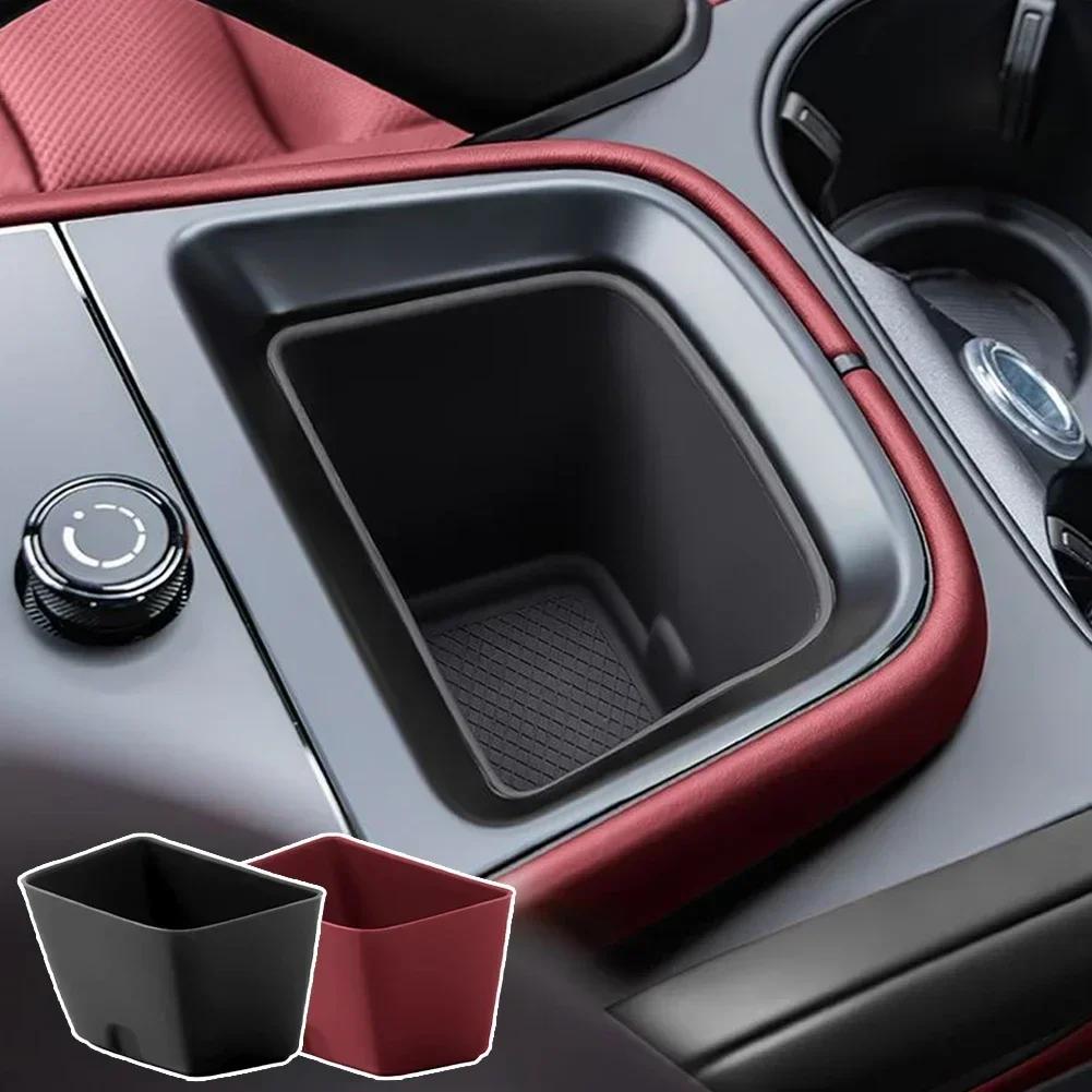 Car Silicone Center Console Organizer Box Cup Holder Wireless Charging Pad Cup Insert Accessories For Porsche Cayenne 2026 2026