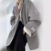 Frühling und Herbst kurzer hochwertiger doppelseitiger Kaschmirmantel Damen locker Koreanische Wollanzugjacke