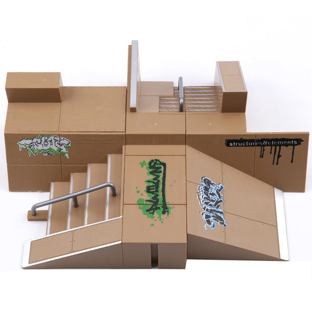 Fingerboard Skate Kit Mini Finger Skateboards Ramp for Fingerboard Lovers Skill Development
