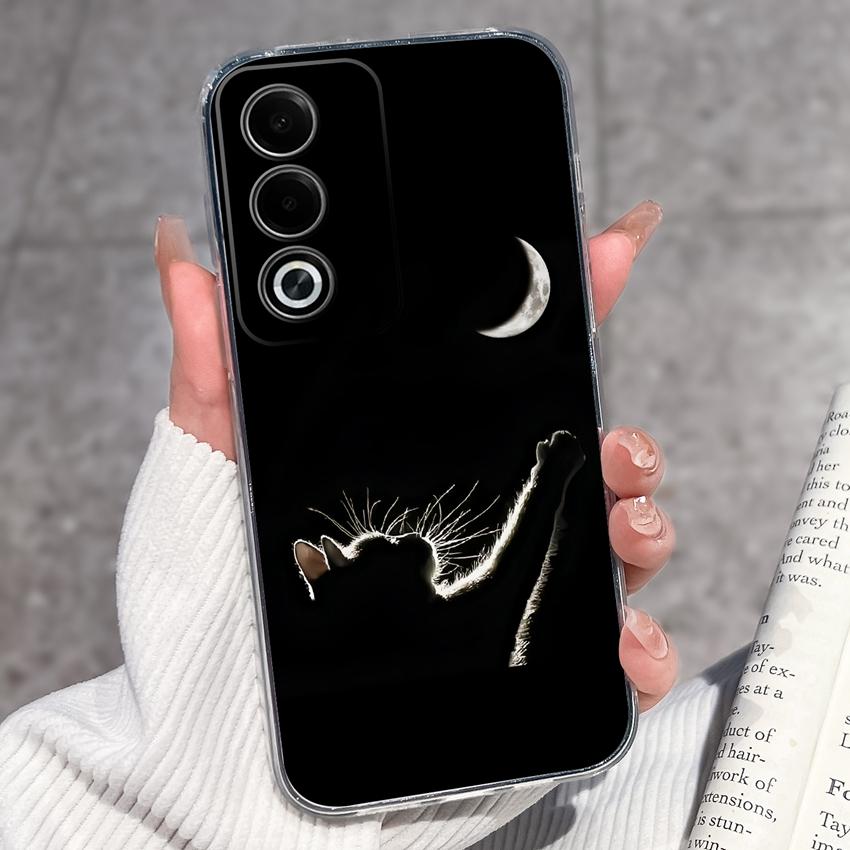 Für Oppo A3 A5 A1 Pro A3x AX5 AX5s A7 A8 Ace2 Luxuriöse Stoßfeste Handyhülle Niedliche Blumenmuster Transparenter TPU Schutz Rückseite Für Oppo Hülle