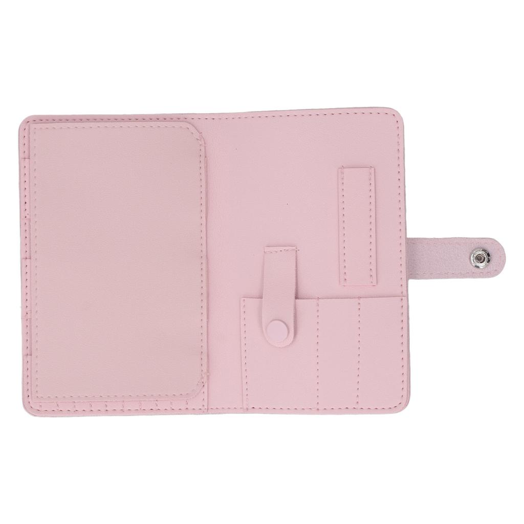 Bolsa de Armazenamento de Brocas de Unha Multiuso Portátil Couro PU Design de Compartimentos Cabeça de Polimento de Unha