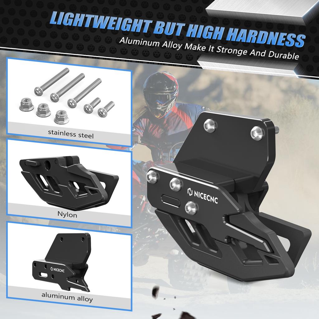 NICECNC For Honda TRX450R 2006-2009 Rear Swingarm Chain Guide ATV TRX 450R TRX450ER 2006-2014 Noise Reduction Aluminum