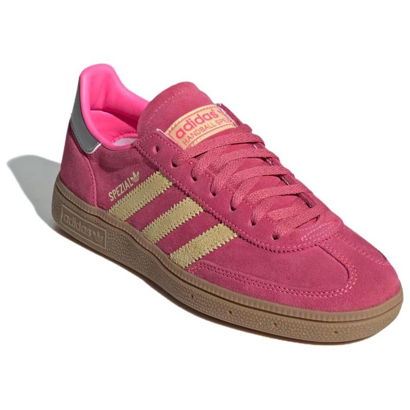 adidas Originals Handbal Spezial Dames Lichtgewicht Dunne Zool Comfortabel Lage Top Skate Schoenen Roze JI1407