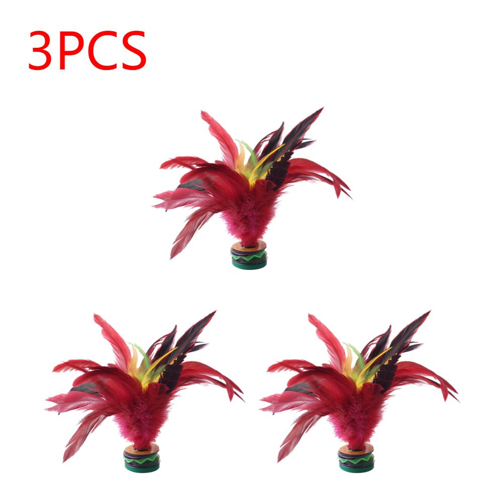 1-10pcs 20cm Feather Kick Shuttlecock Colorful Feathers Foot Kick Handwheel Feather Shuttlecock Wear Resistant for Exercise