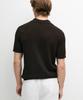 Masimodutti 100% Cotton Ribbed Knit Polo Shirt