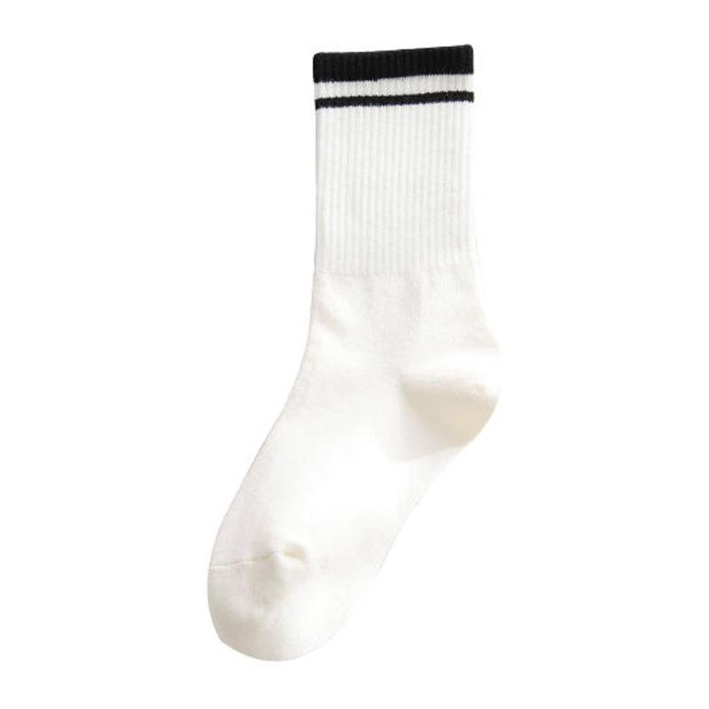 Socks Women'S Mid-Tube Cotton Socks Men'S Trendy Couple High-Waisted Sports Stockings Women'S