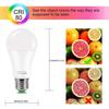 HYDONG Ampoule LED Couleur E27 10W Changement de Couleur Dimmable LED Bulbs 12 choix de couleurs,21 key Télécommande(Lot de 2)