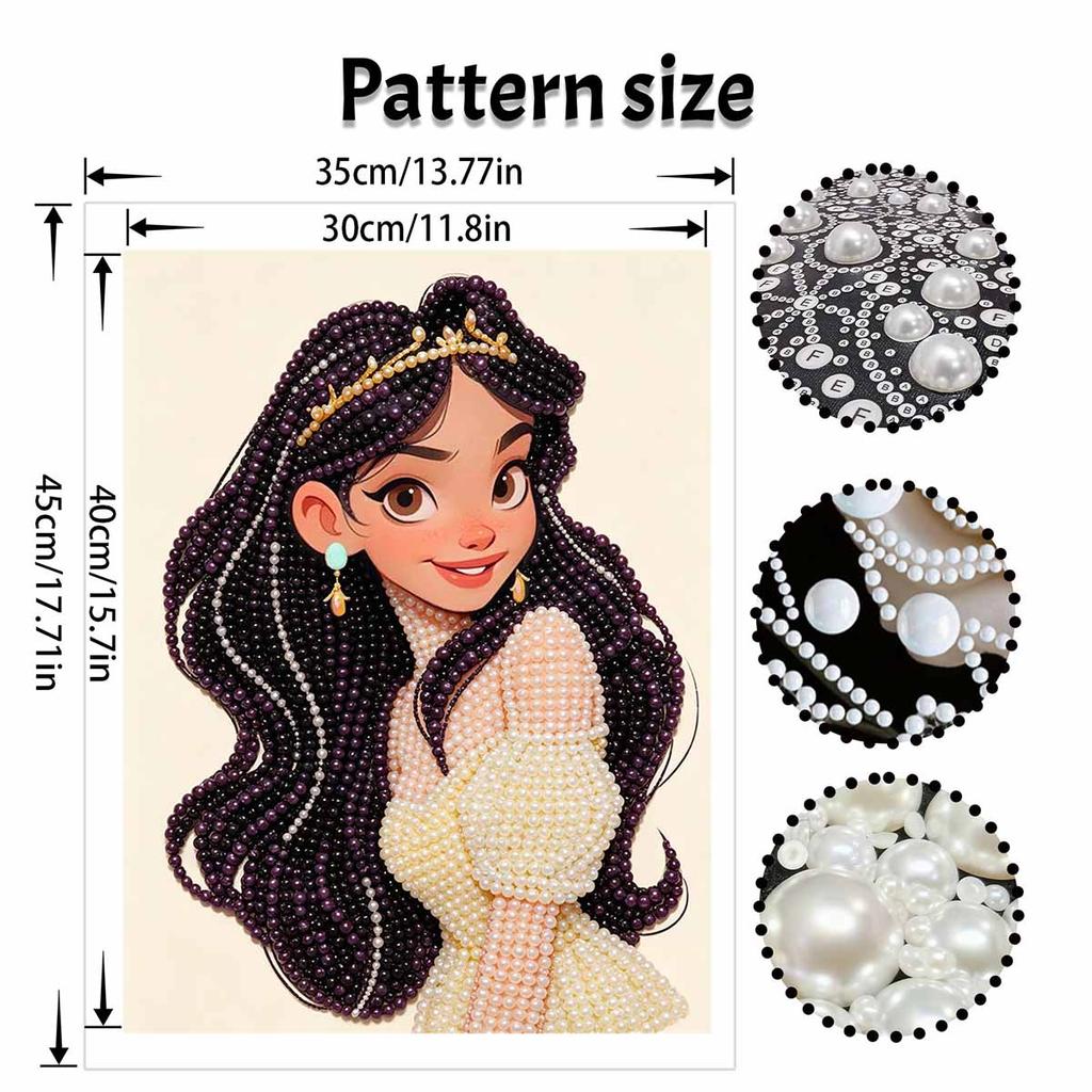 Disney Princess Jasmine Pearl Painting Handmade Pearl Kit Home Decoration Painting