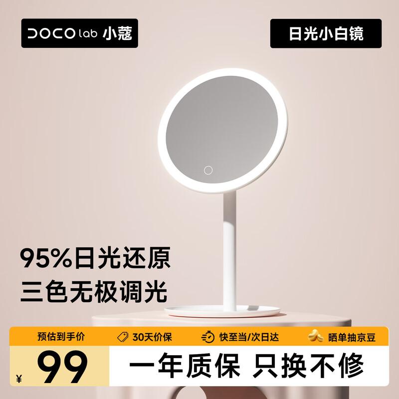 DOCO LAB LED Lighted Desktop Makeup Mirror