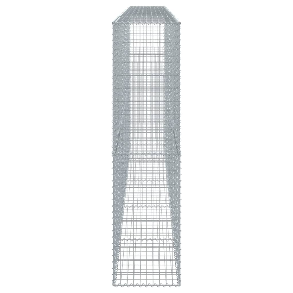 Vidaxl Gabion Basket with Lid, 500X50X200 Cm, Galvanized Iron