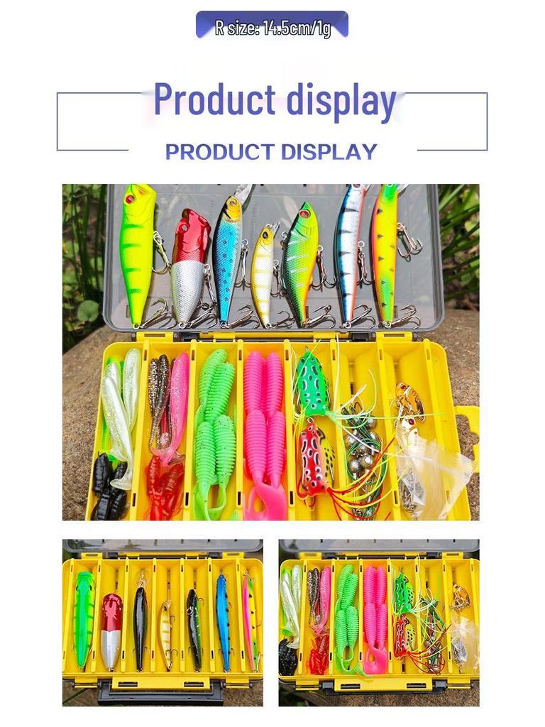 Comprehensive Beginner Fishing Kit: Hard & Soft Lures, Imitation Baits, Freshwater Micro Lures, Jigs, All-Purpose Fishing Gear Set