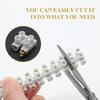 1pcs U H Type 12 Position Plastic Barrier Terminal Strip Block Barrier Screw Block Connection Strips for Electrical Wiring 3A10A
