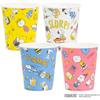 Sunnap Paper Cups, Snoopy Retro Pattern, 205ml, 25 cups per pack (4 packs total, 100 cups), Assorted Paper Cups in 4 Designs, Made in Japan, 7.5cm Wid