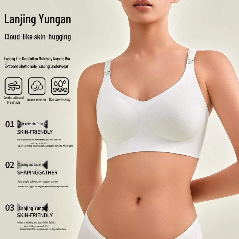 Breathable Seamless Anti-Engorgement Nursing Bra