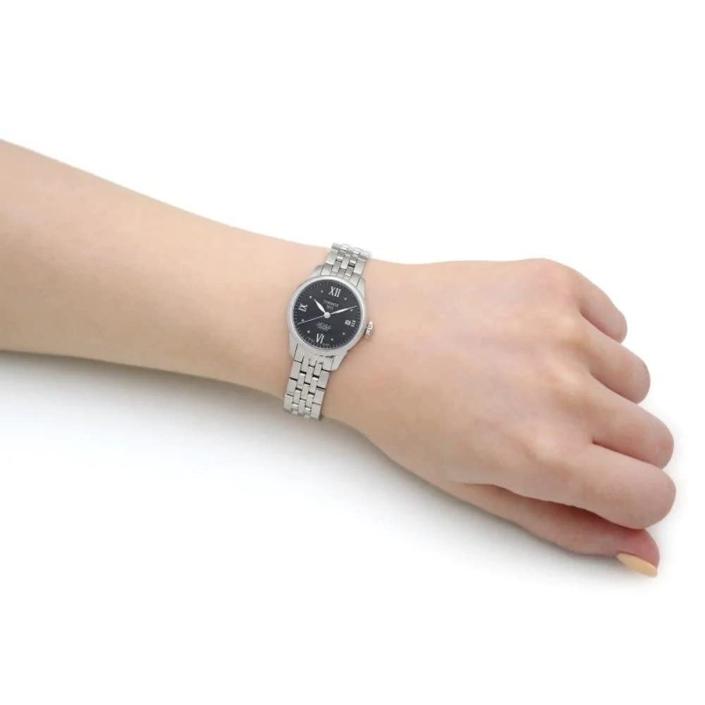Tissot Le Locle Automatic Ladies' Watch with Bracelet, T41118356, Black Dial