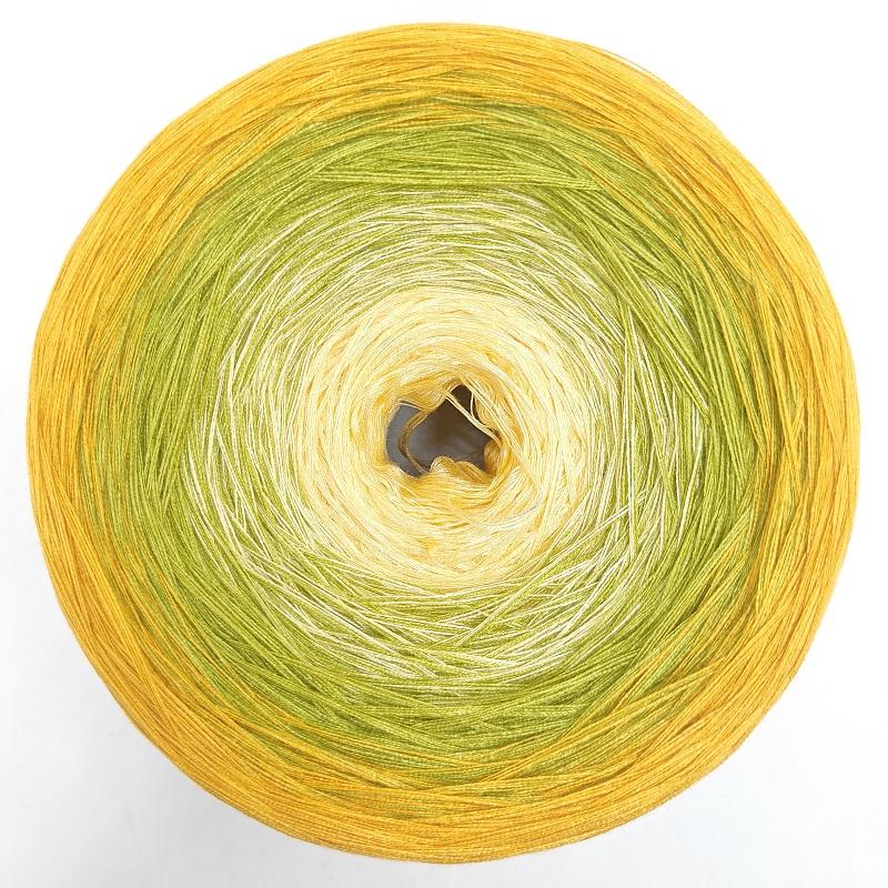 300g Mercerized Cotton Yarn Gradient Color Long Section Dyed Hand Wound Mixed Strand Cake Thread DIY Hand Knitted Shawl Scarf